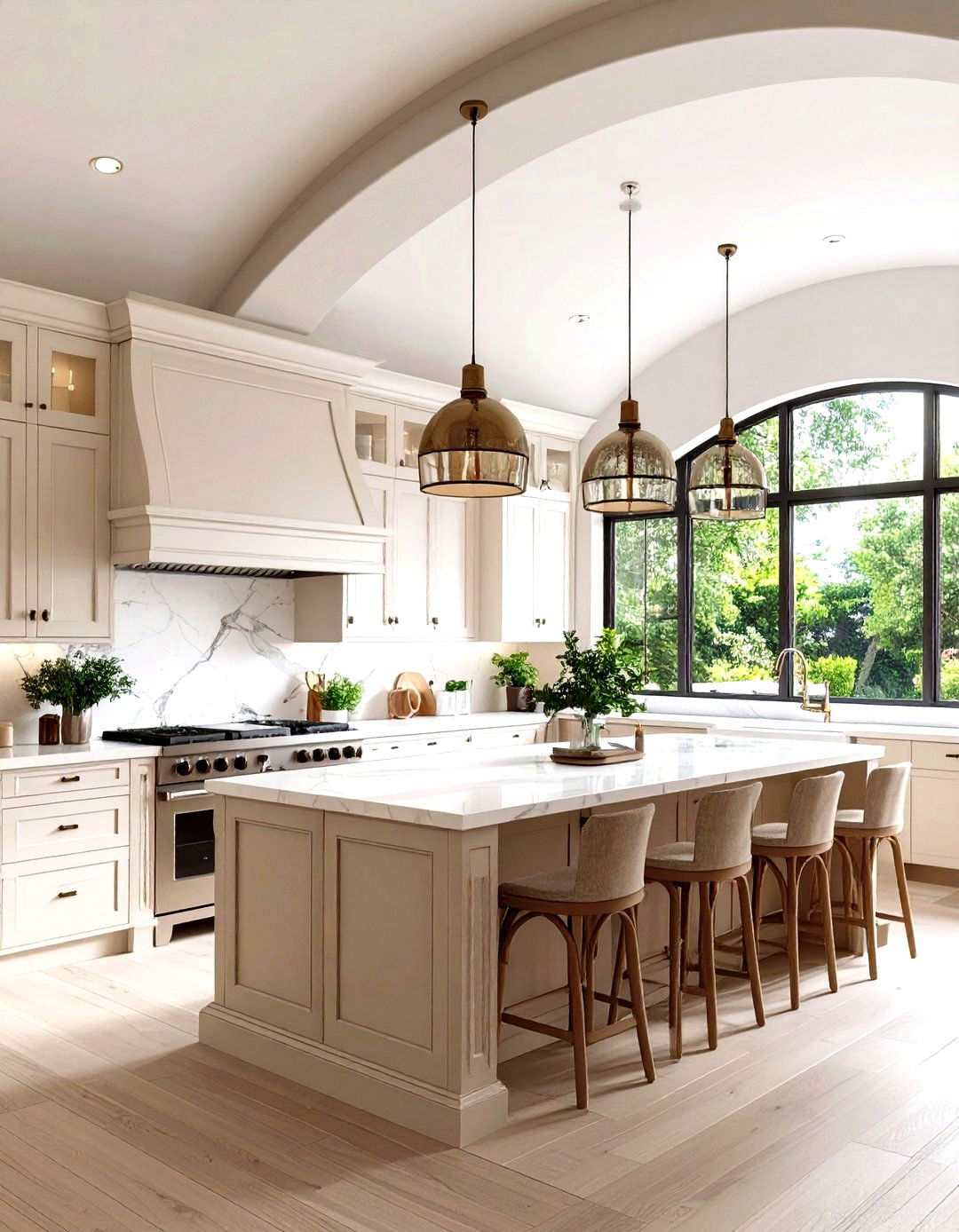 Arched or Barrel Vault Kitchen Ceiling - 30 kitchen ceiling ideas