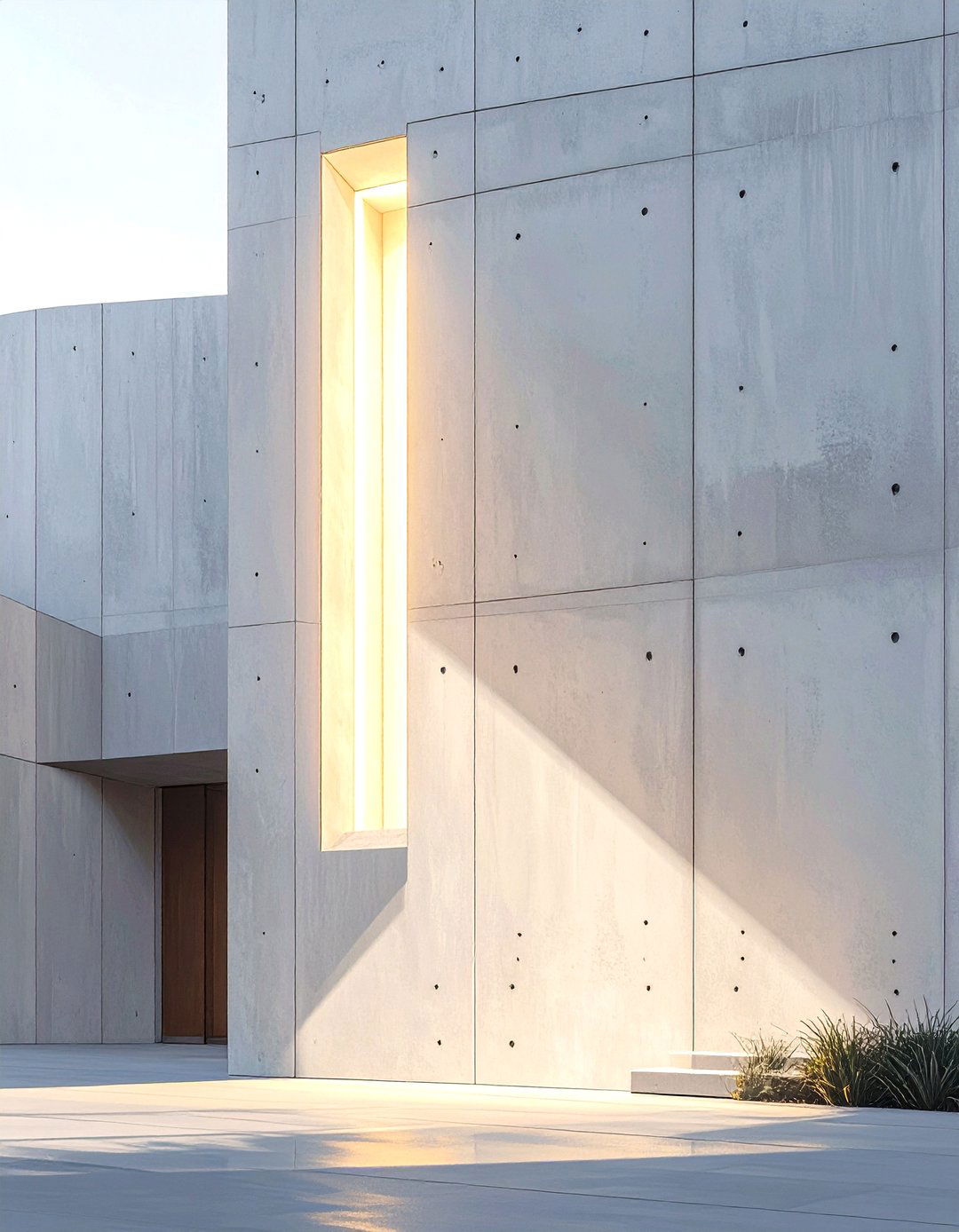 Architectural Blade of Light - 30 modern outdoor lighting ideas for front of house