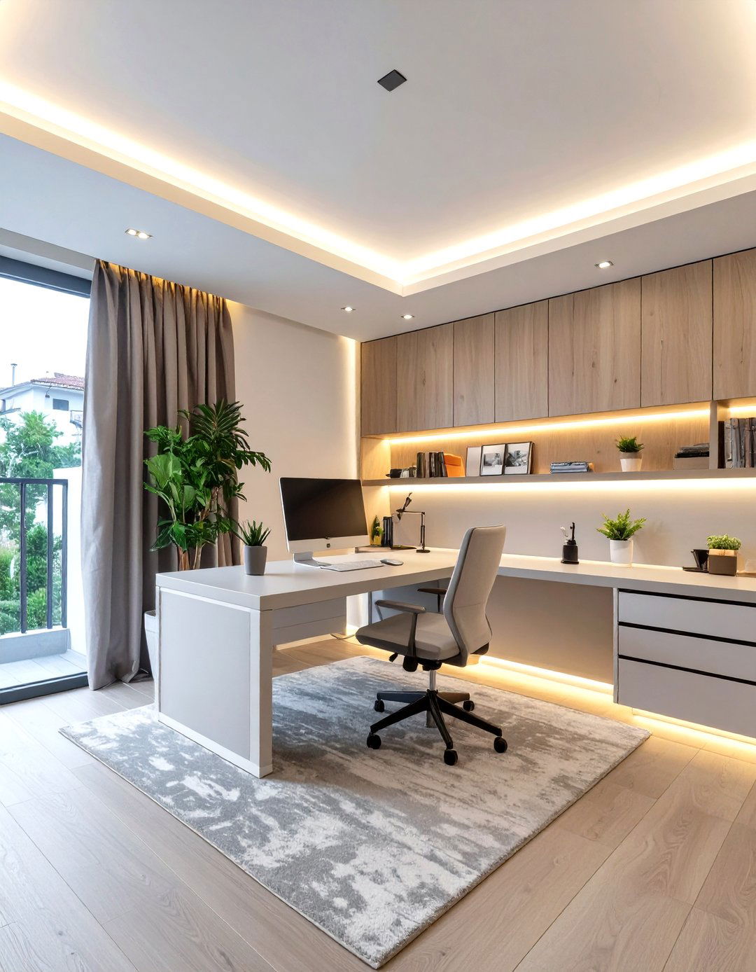 Architectural Lighting with Cove LEDs - 30 home office lighting ideas