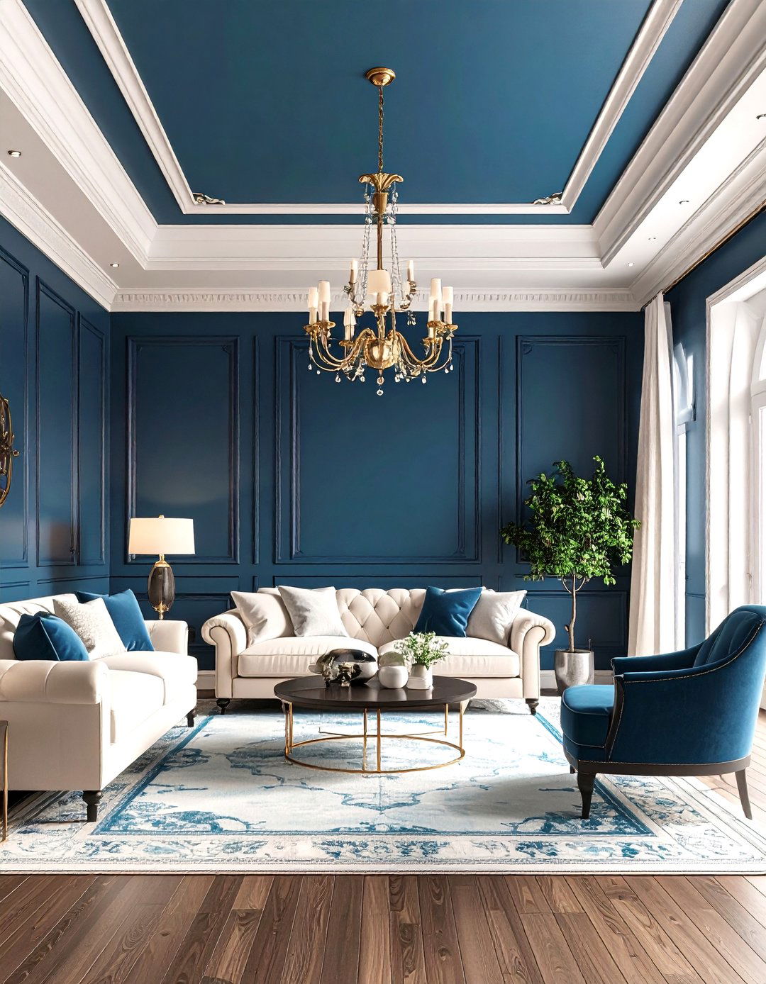 Architectural Molding Living Room - 30 living room high ceiling wall decor ideas
