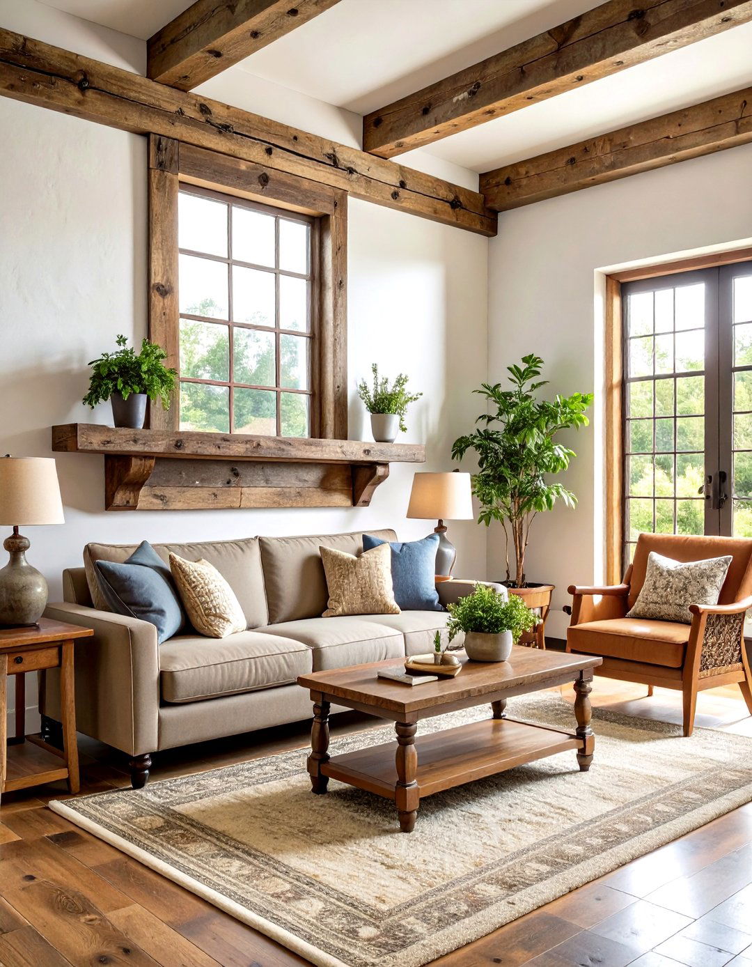 Architectural Salvage Display - 30 farmhouse wall decor ideas
