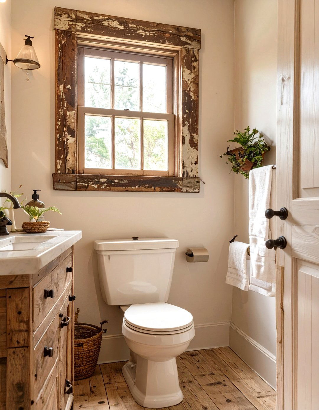 Architectural Salvage as Wall Decor - 30 bathroom wall art ideas