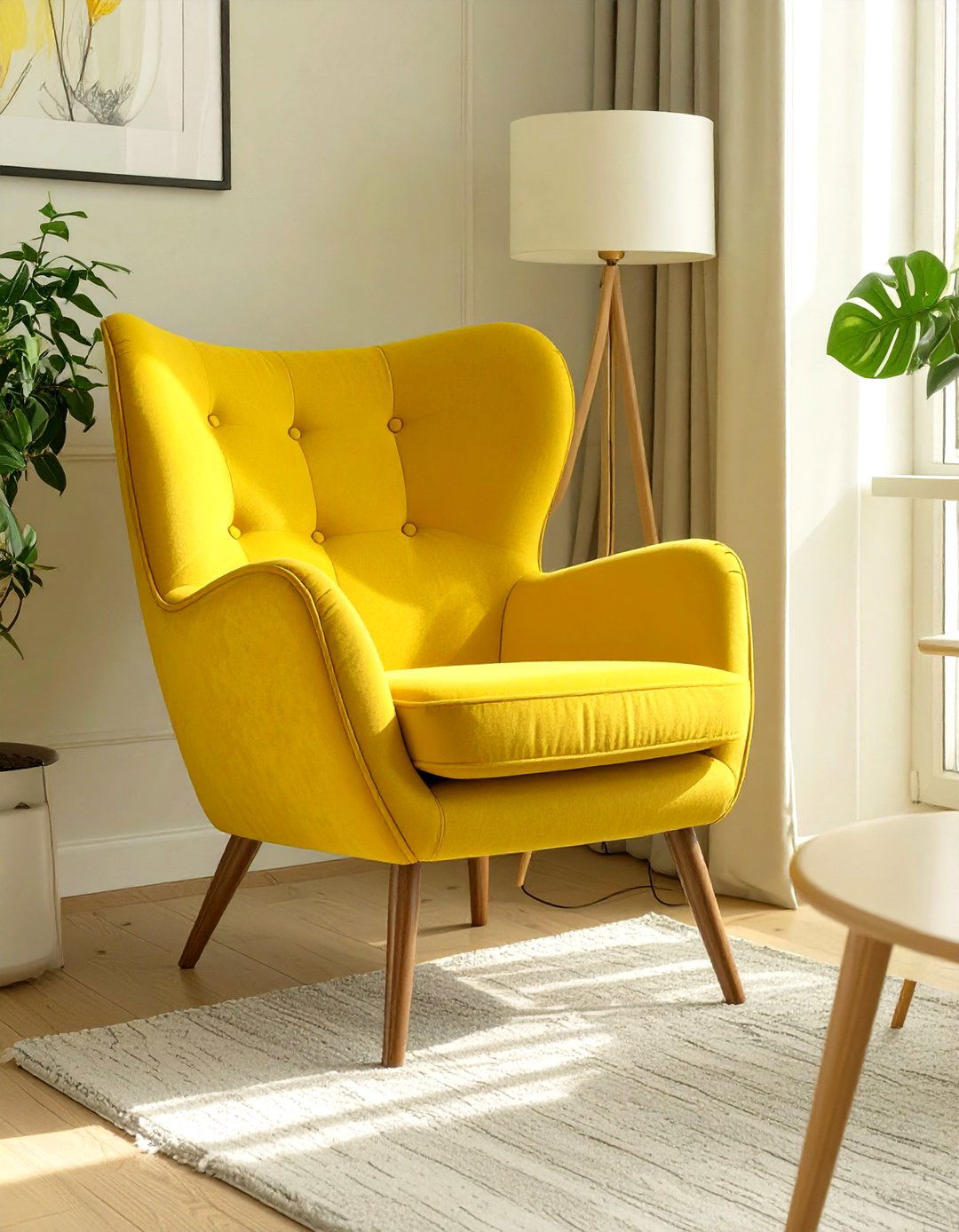 Armless Accent Chair Furniture - 30 small living room furniture ideas