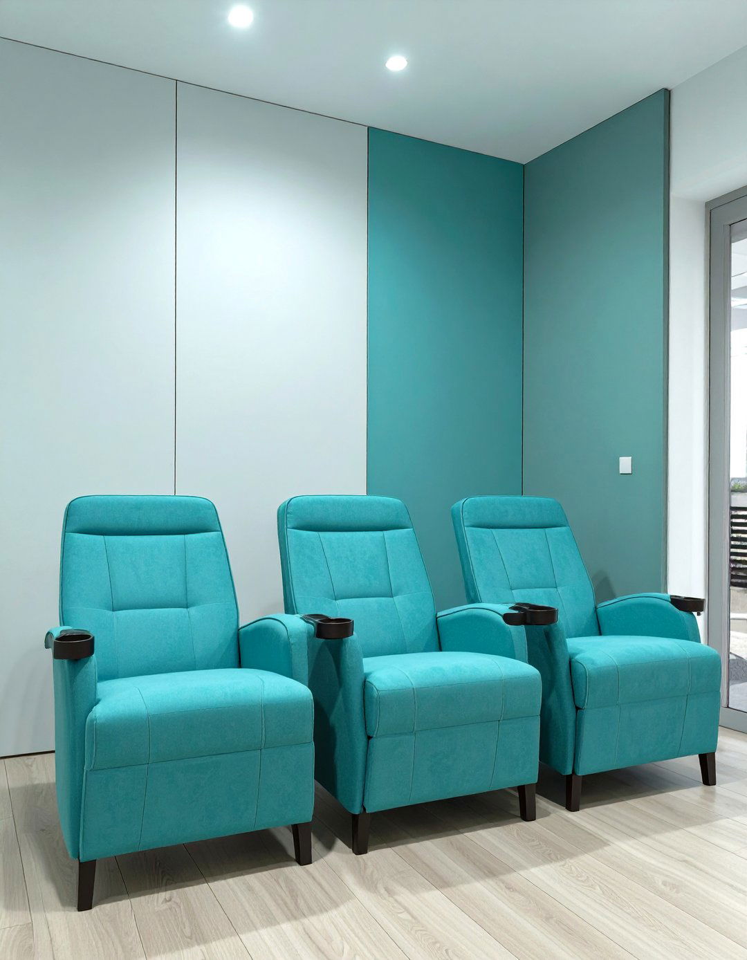 Armless Slipper Chairs - 30 small home theater seating ideas