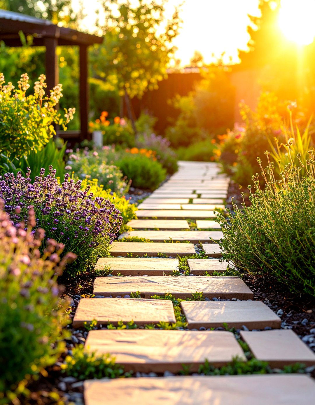Aromatic Herb Garden Walkway - 30 garden walkway ideas