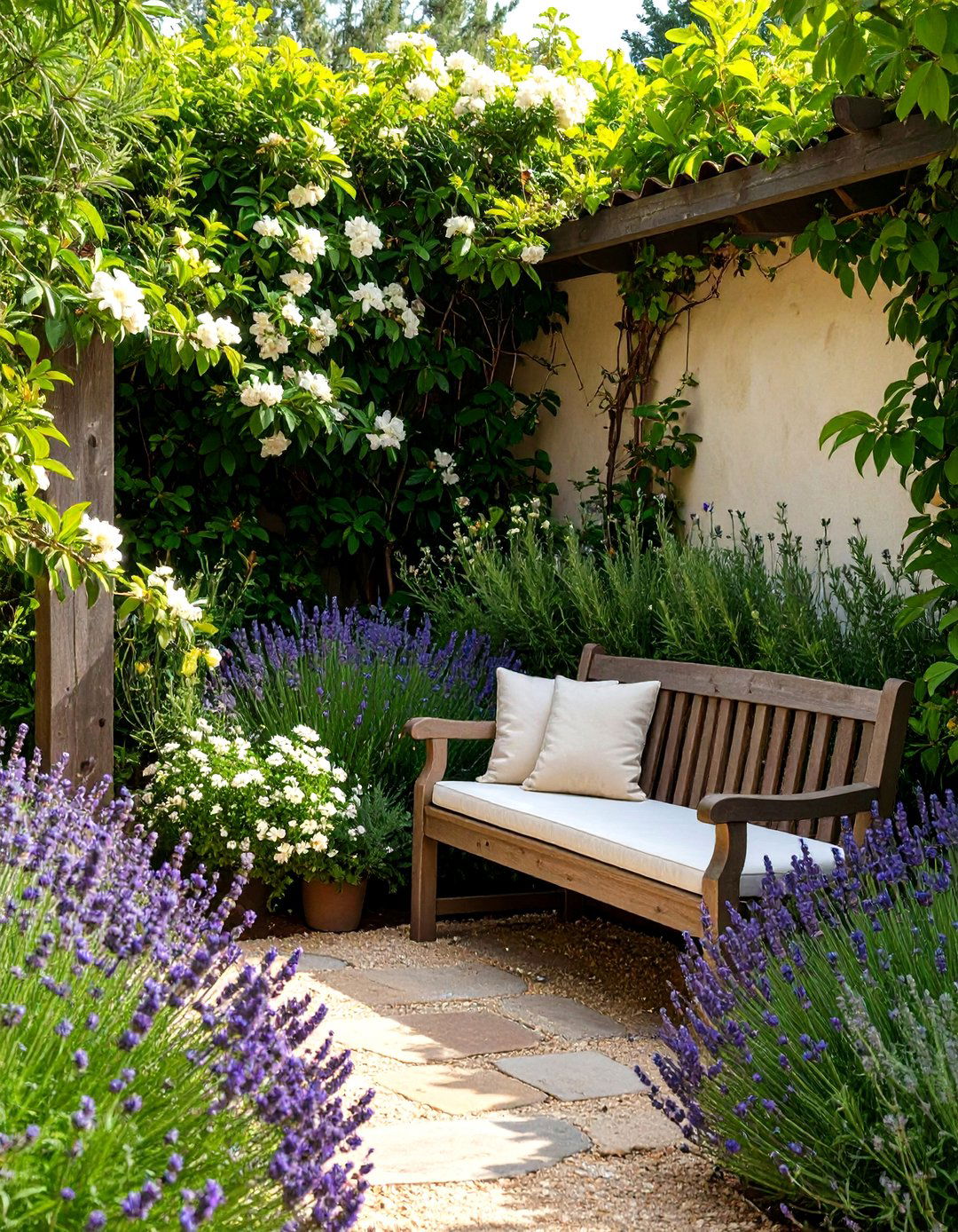 Aromatic Scented Garden Nook - 30 corner landscaping ideas