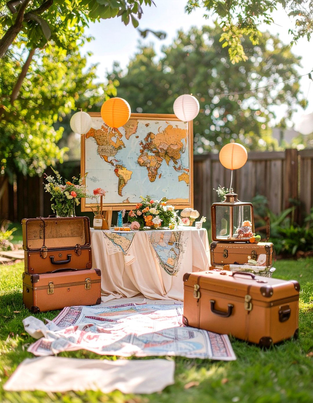 Around the World Travel Theme - 30 backyard sweet 16 party ideas at home