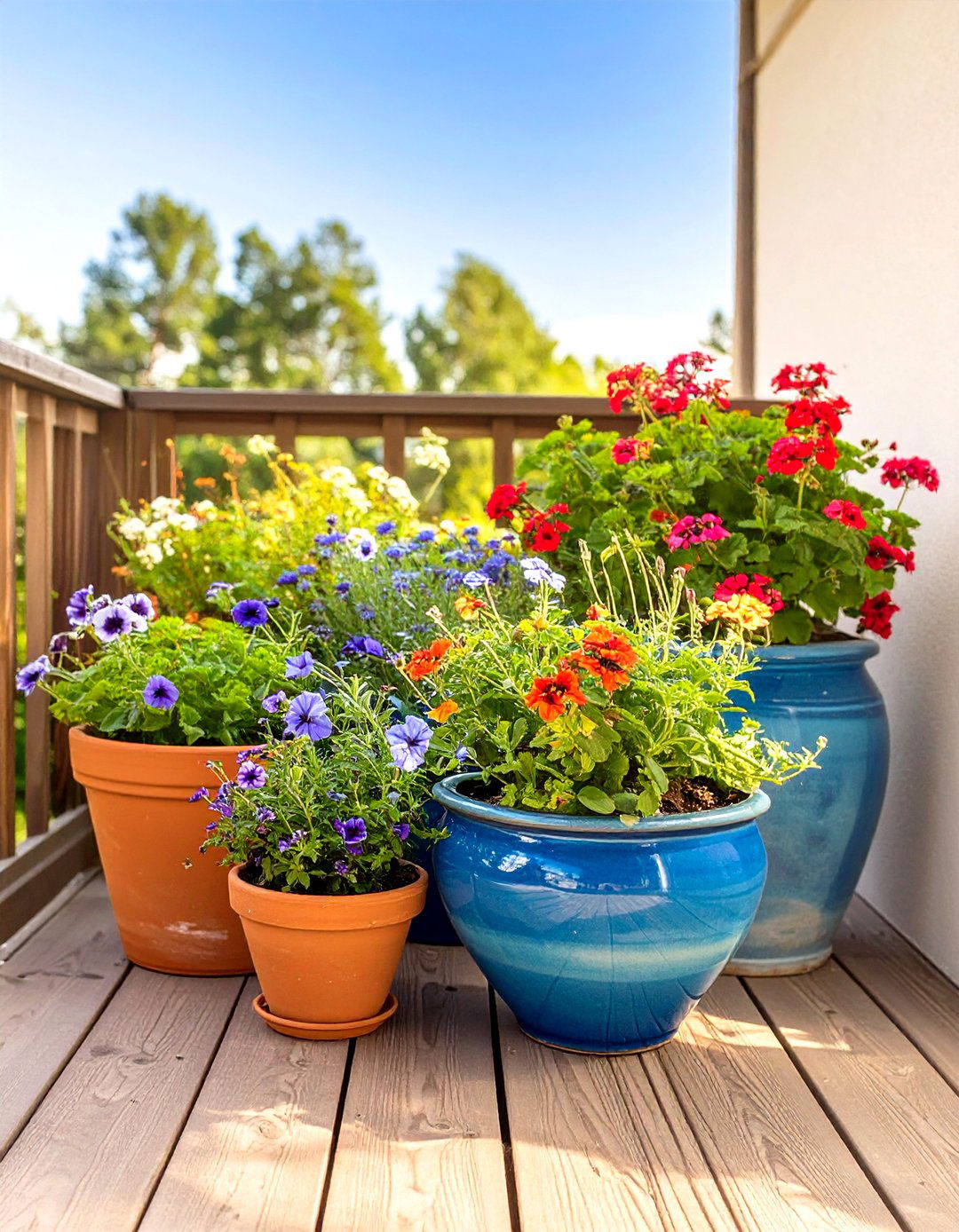 Arrange Container Gardens on a Patio - 30 simple landscape ideas