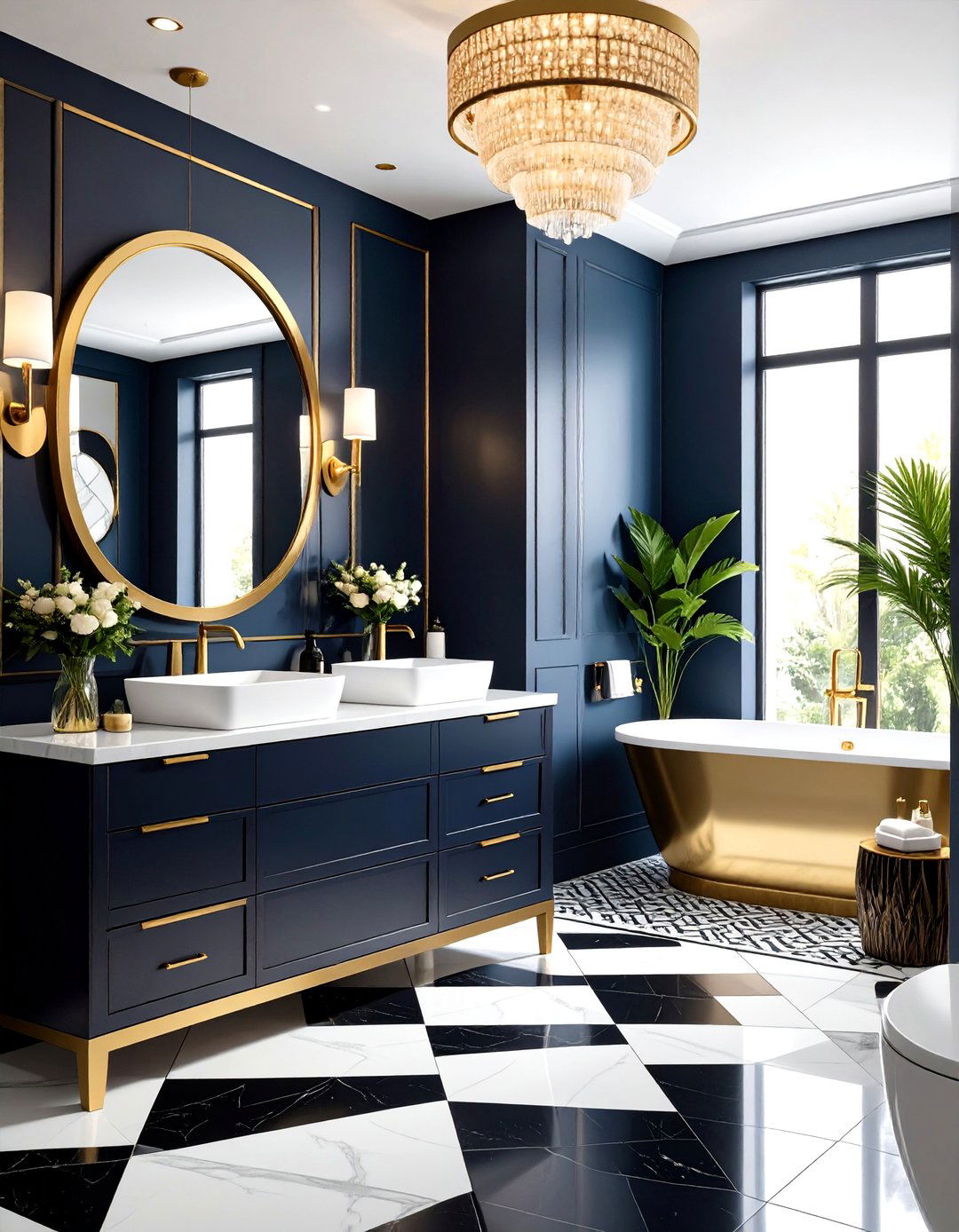 Art Deco Bathroom Design Palette - 30 interior design color palette generator ideas