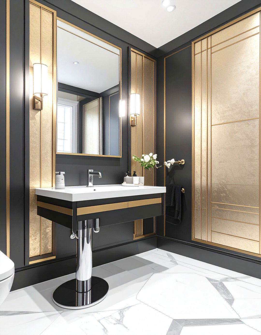 Art Deco Bathroom Paneling - 30 bathroom wall paneling ideas