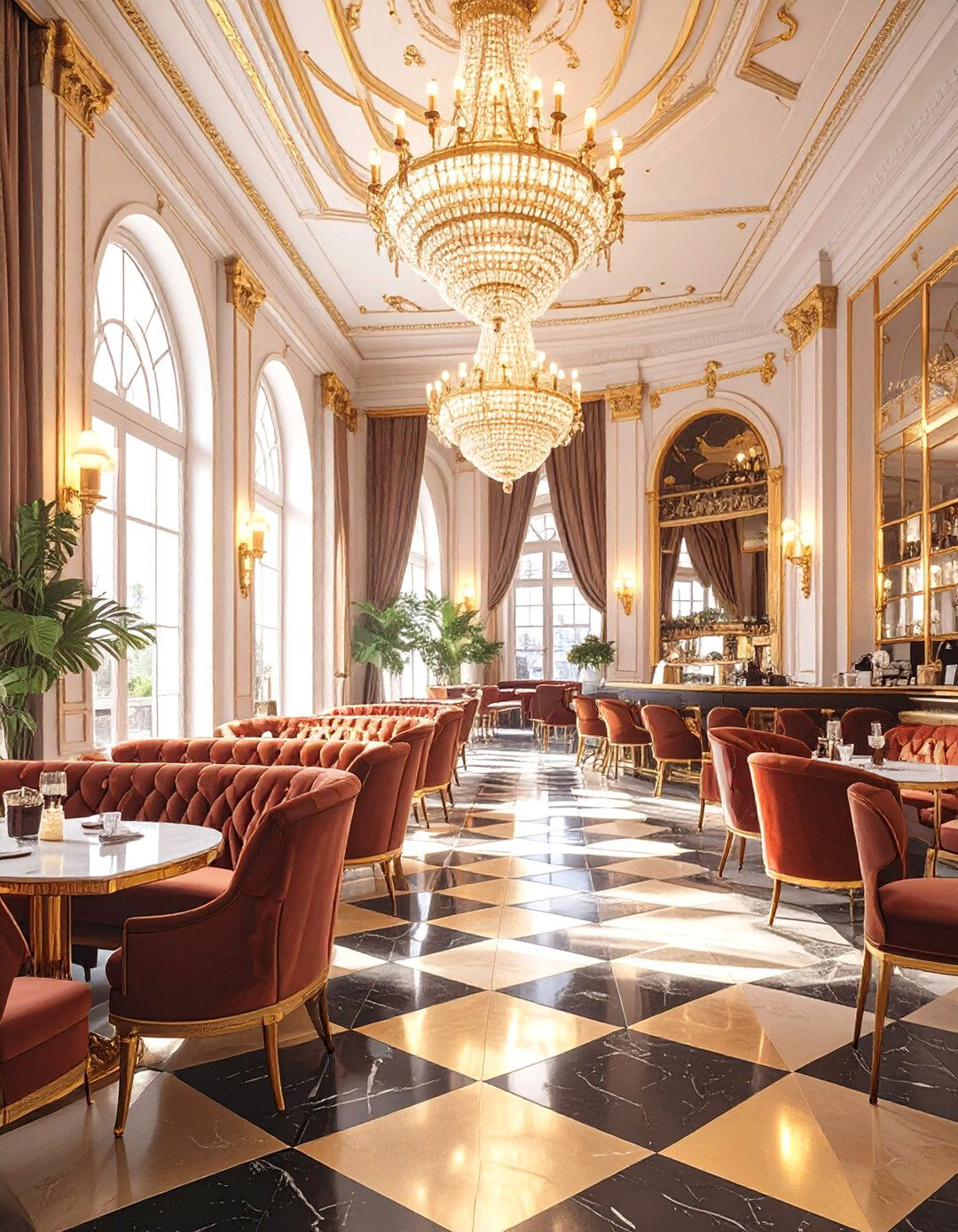 Art Deco Cafe Glamour - 30 cafe interior design ideas