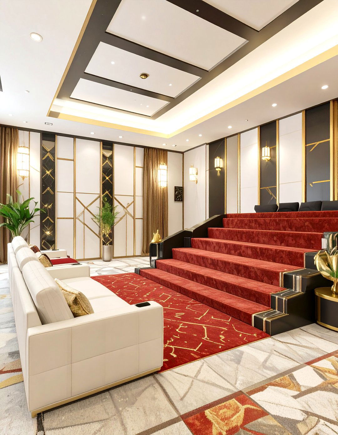Art Deco Cinema Room - 30 interior design minecraft ideas