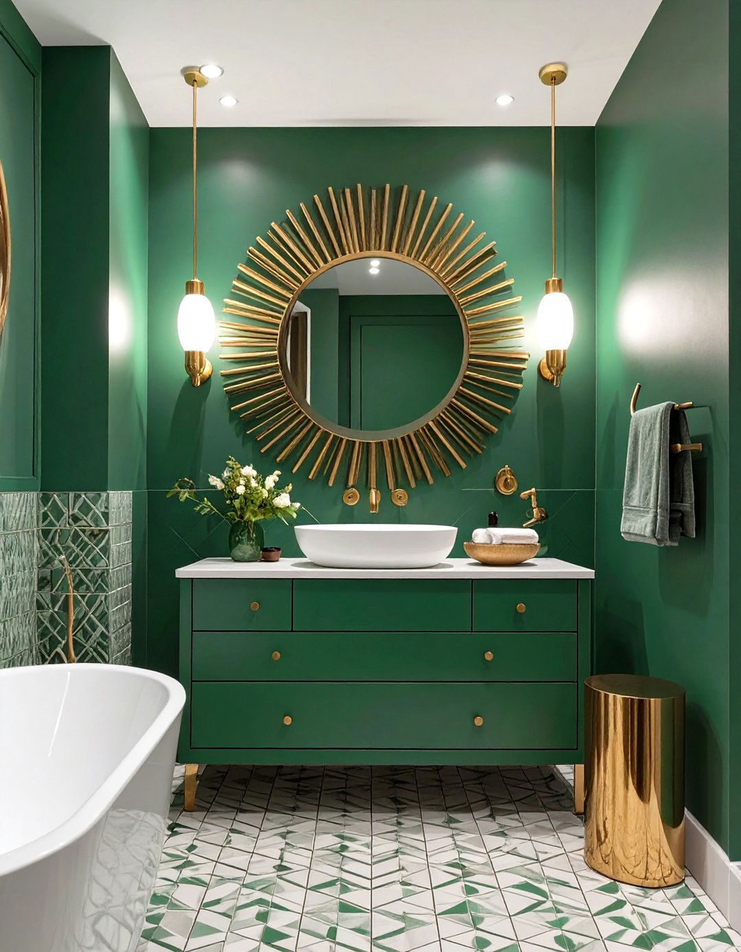 Art Deco Glamour Bathroom - 30 design bathroom online ideas