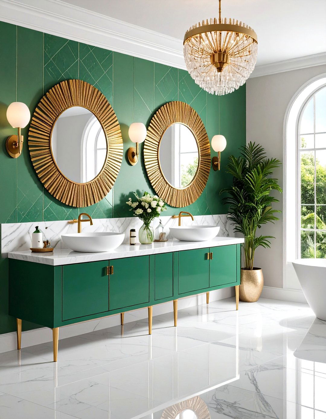 Art Deco Glamour Bathroom - 30 design a bathroom ideas