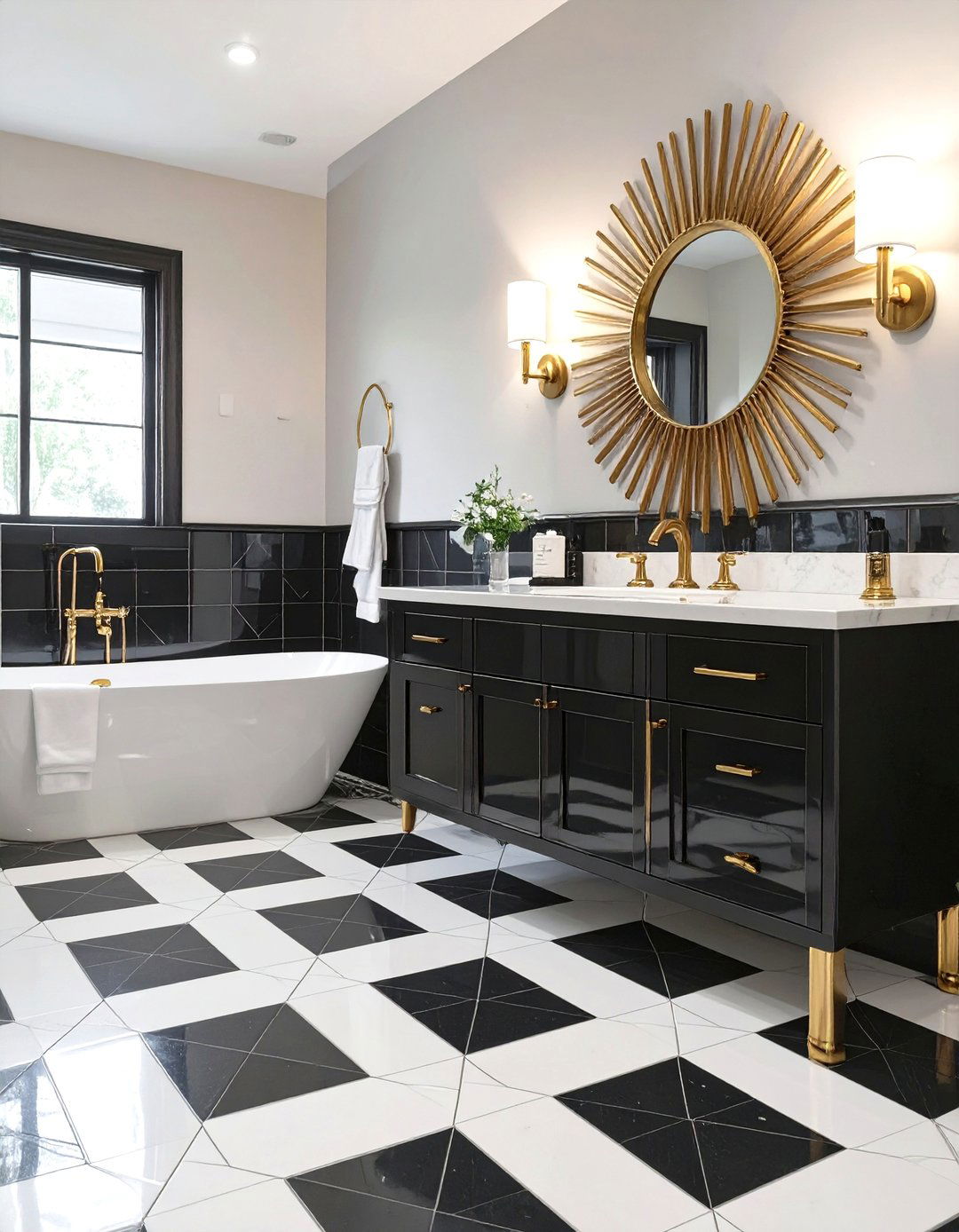 Art Deco Glamour Bathroom - 30 how to design a bathroom ideas