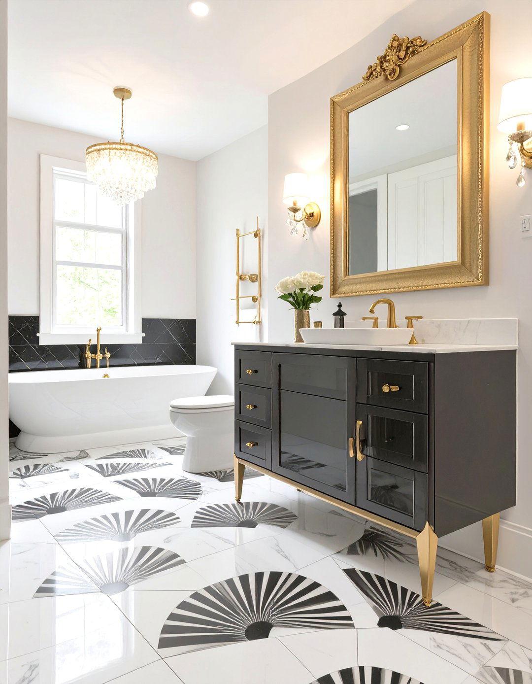 Art Deco Glamour Bathroom - 30 ideas for bathroom remodel