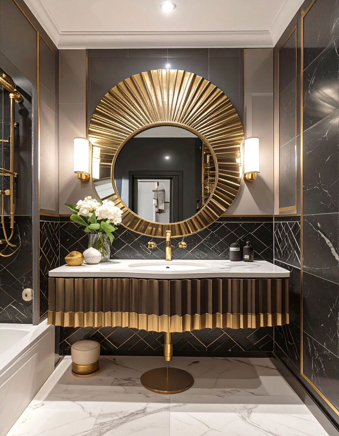 Art Deco Glamour Bathroom - 30 bathroom pictures ideas
