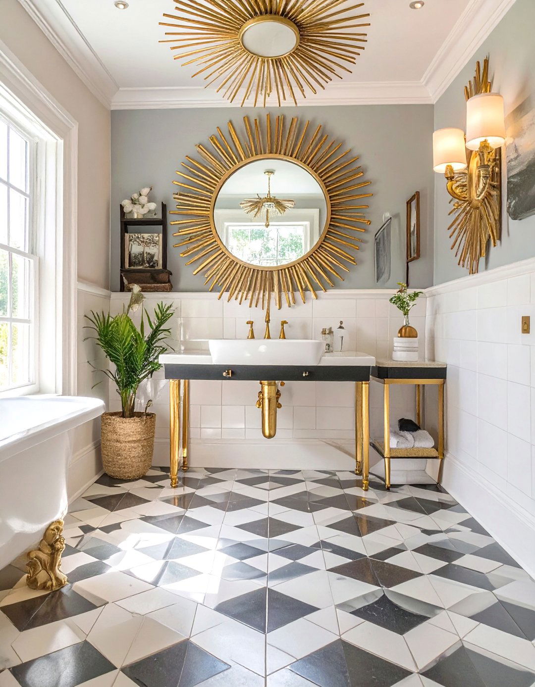 Art Deco Glamour Bathroom - 30 bathroom theme ideas