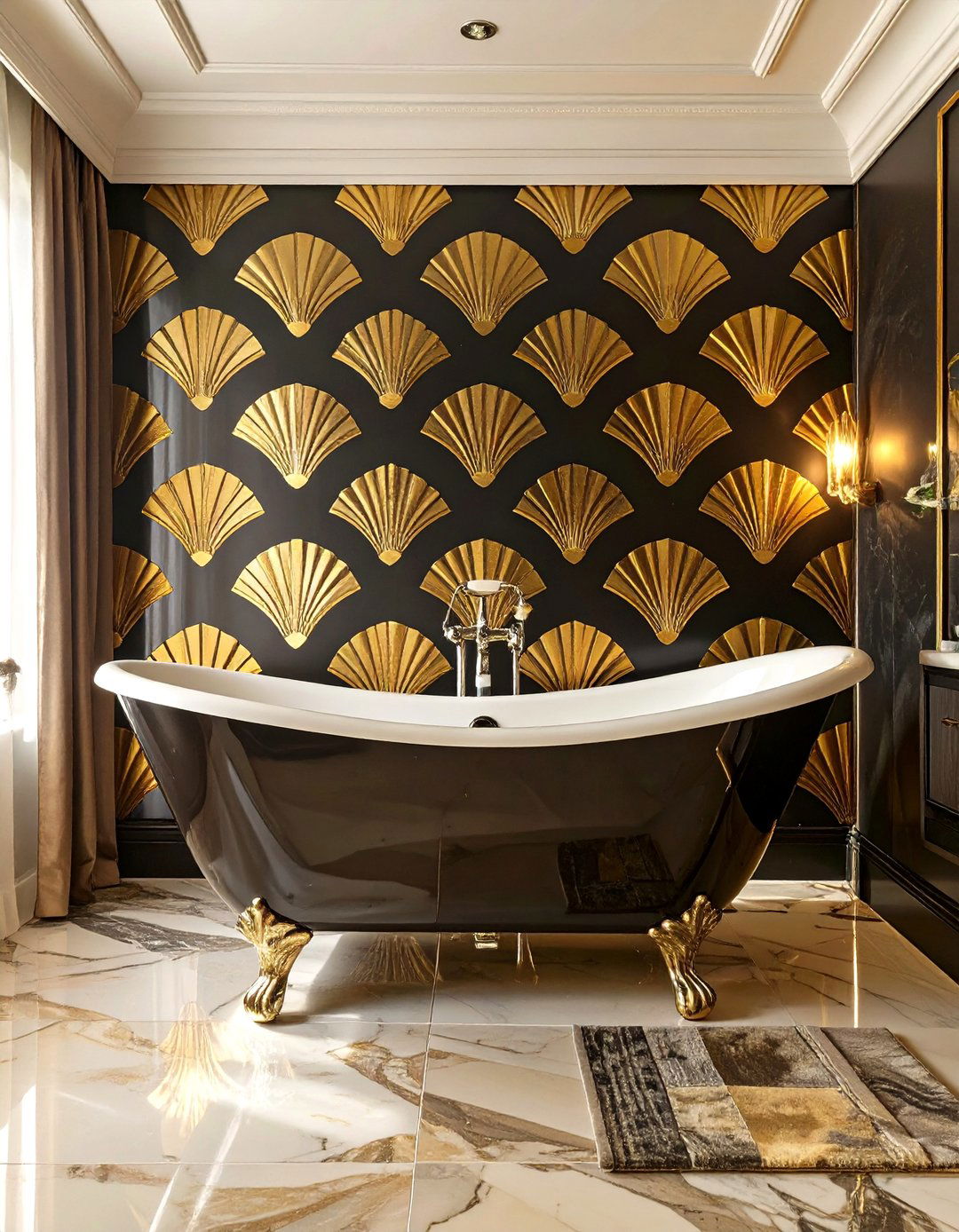 Art Deco Glamour Bathroom Tub - 30 bathroom tub ideas