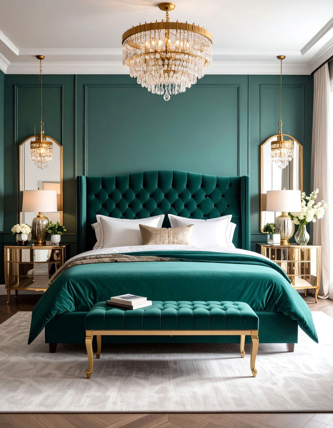 Art Deco Glamour Bedroom - 30 interior design bedroom ideas