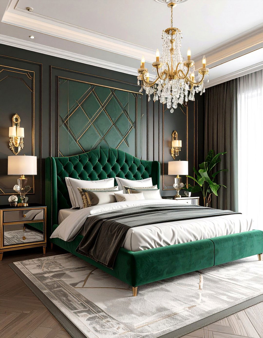 Art Deco Glamour Bedroom - 30 adult bedroom ideas