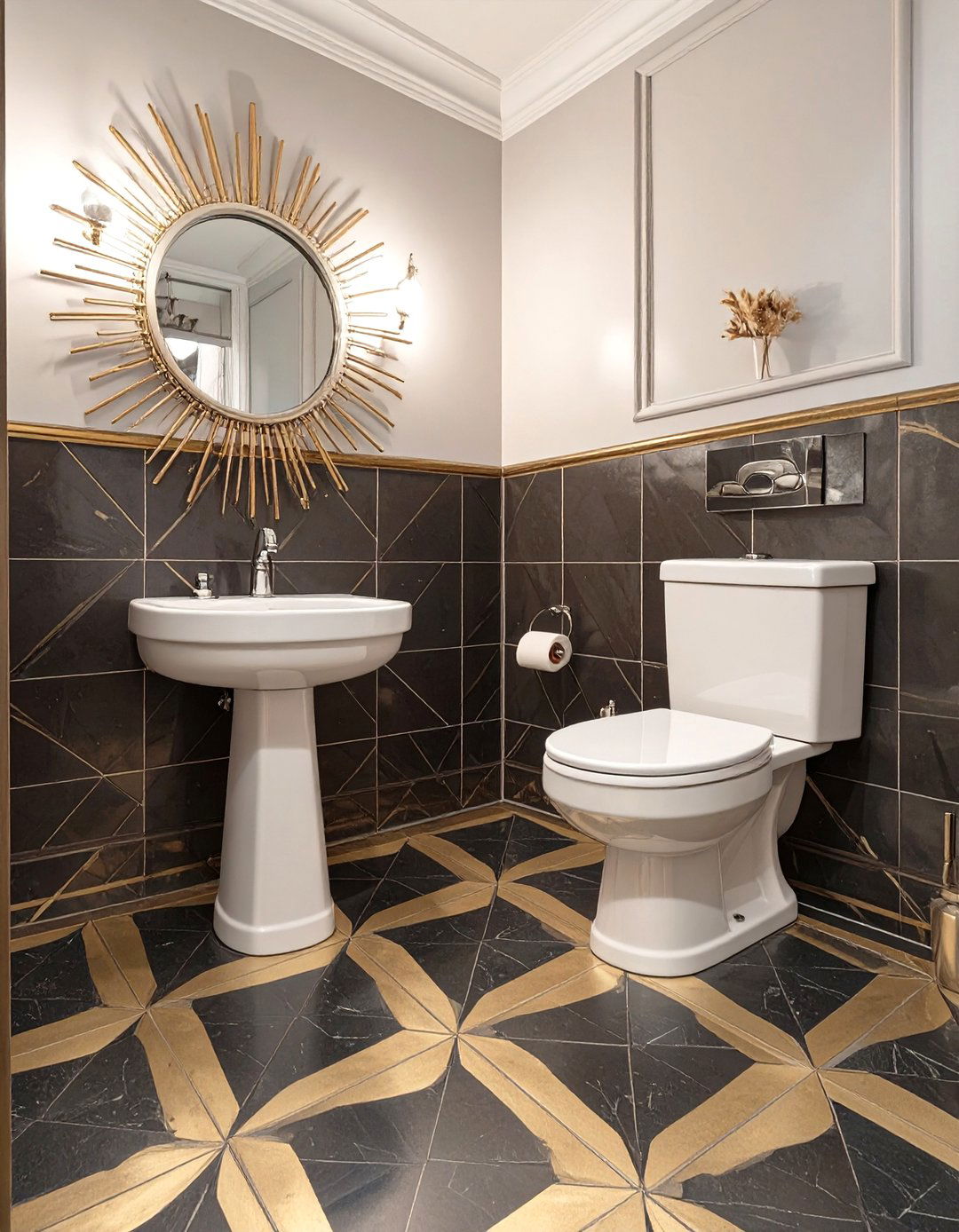 Art Deco Glamour Indian Toilet Bathroom - 30 indian toilet bathroom design ideas