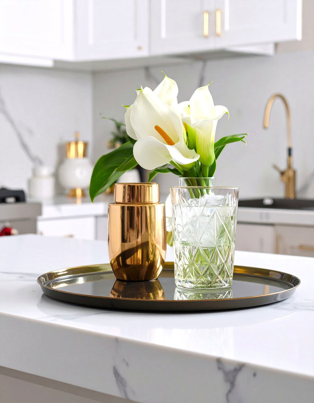 Art Deco Glamour Kitchen Counter - 30 kitchen counter decor ideas