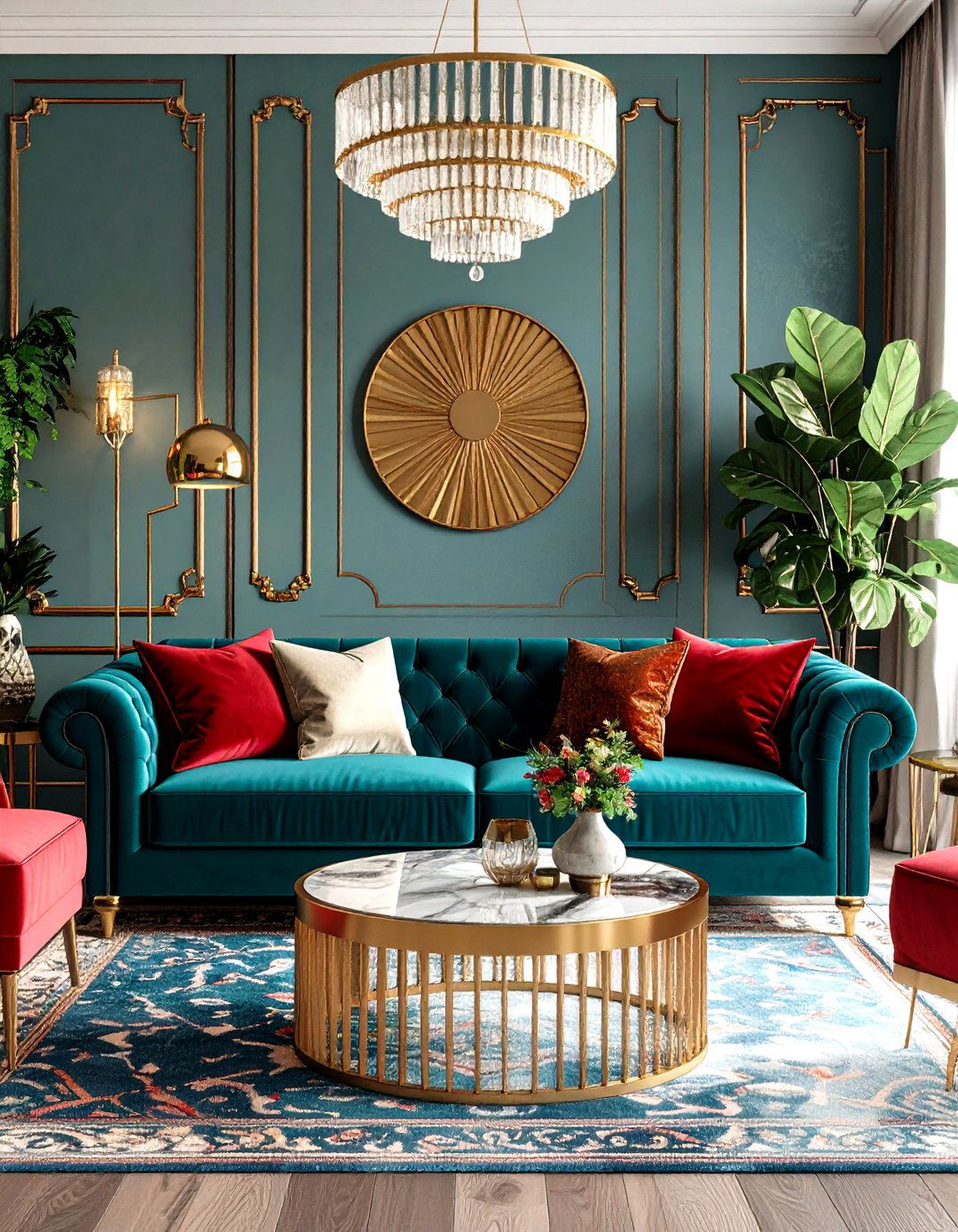 Art Deco Glamour Living Room - 30 decor ideas for living room
