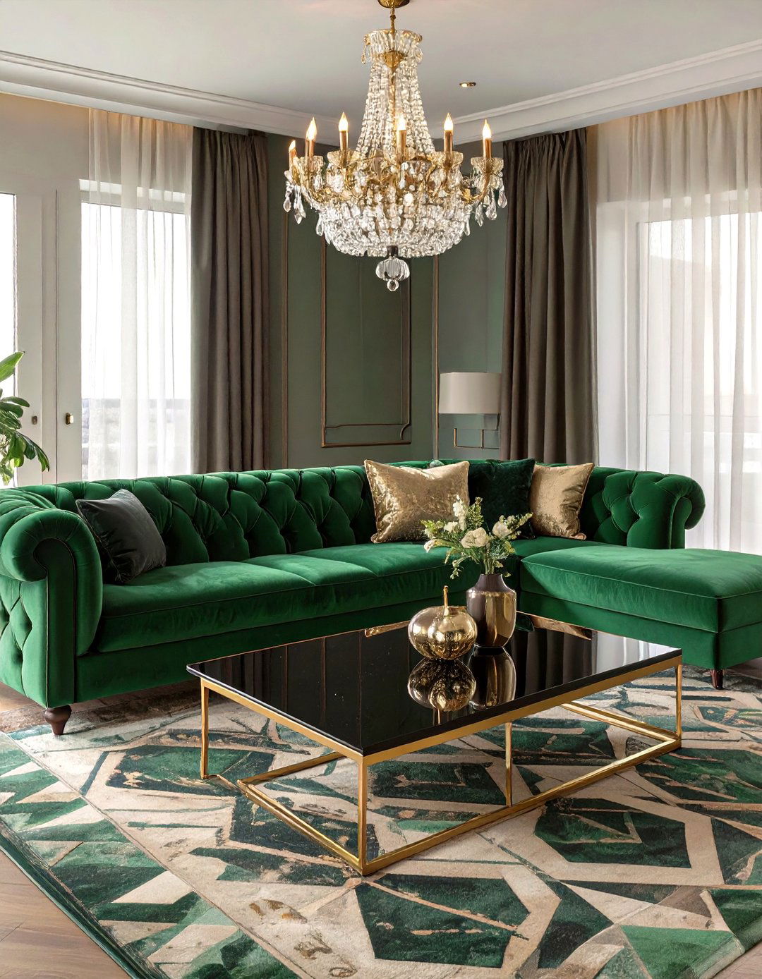 Art Deco Glamour Living Room - 30 modern luxury modern living room design ideas
