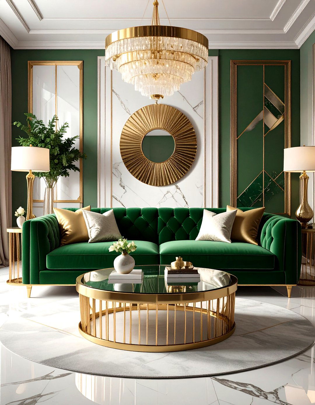 Art Deco Glamour Living Room - 30 design living room ideas