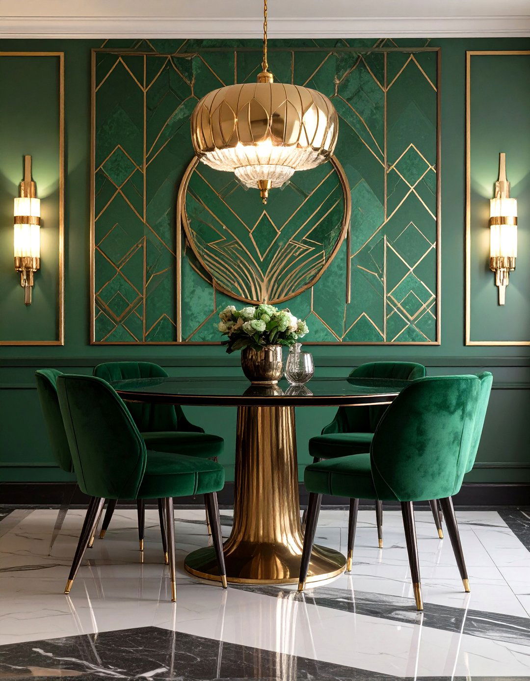 Art Deco Glamour Revival - 30 interior design online ideas