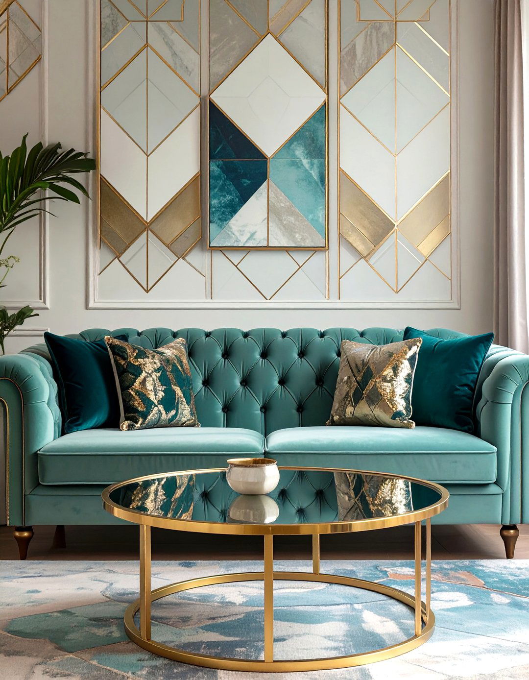 Art Deco Glamour Vintage Living Room - 30 vintage living room ideas