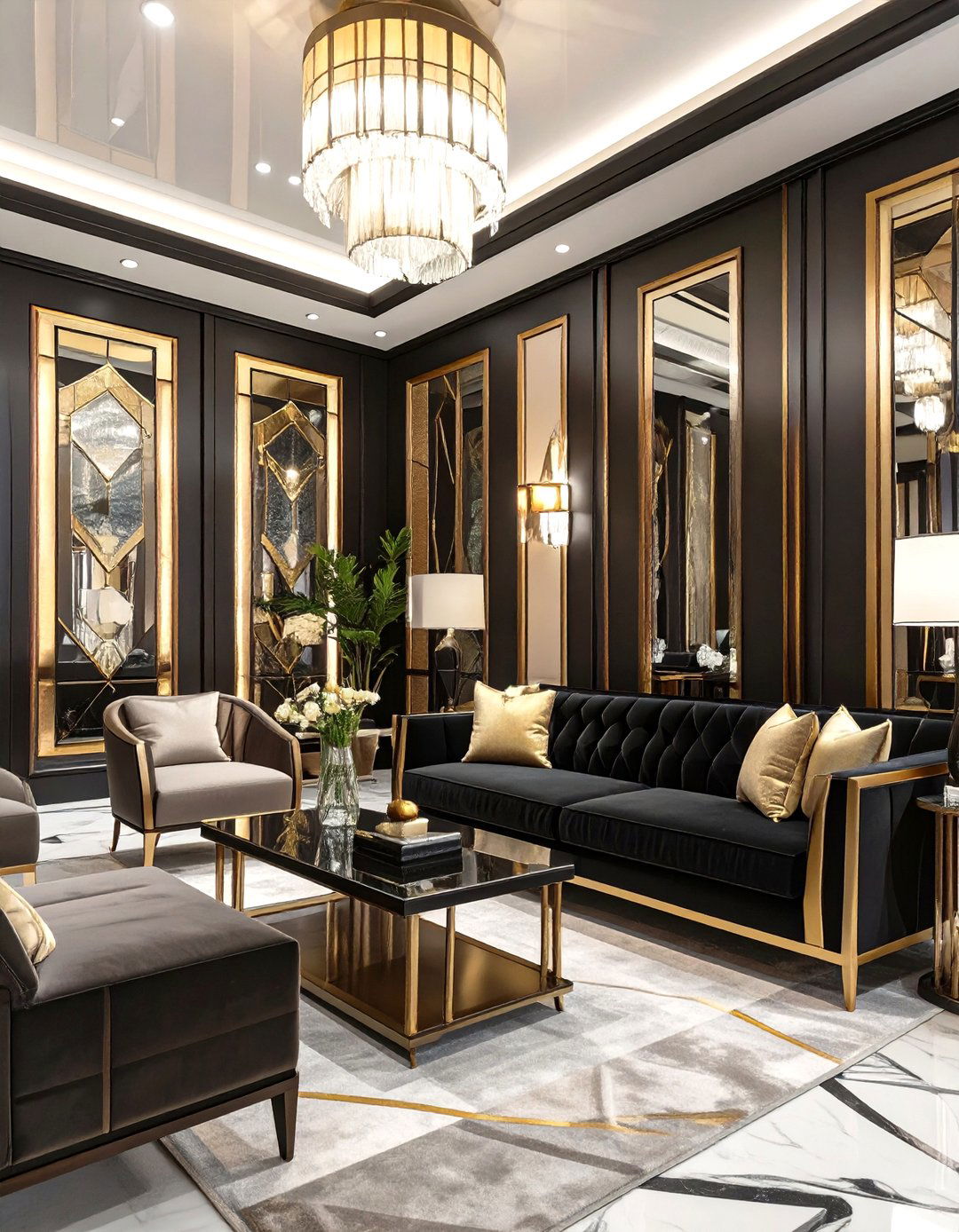 Art Deco Glamour and Geometry - 30 classic interior design ideas
