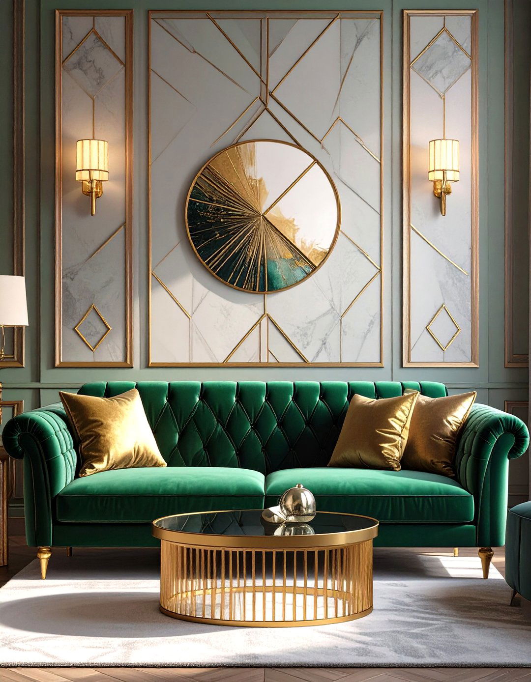 Art Deco Glamour in the Living Room