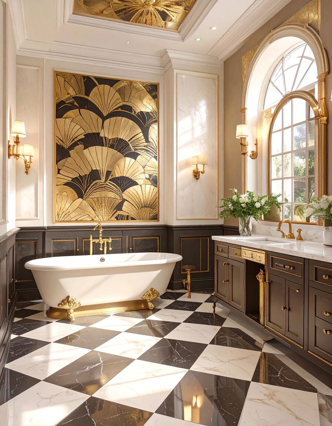 Art Deco Inspired Bathroom Wall Panels - 30 bathroom wall panels ideas