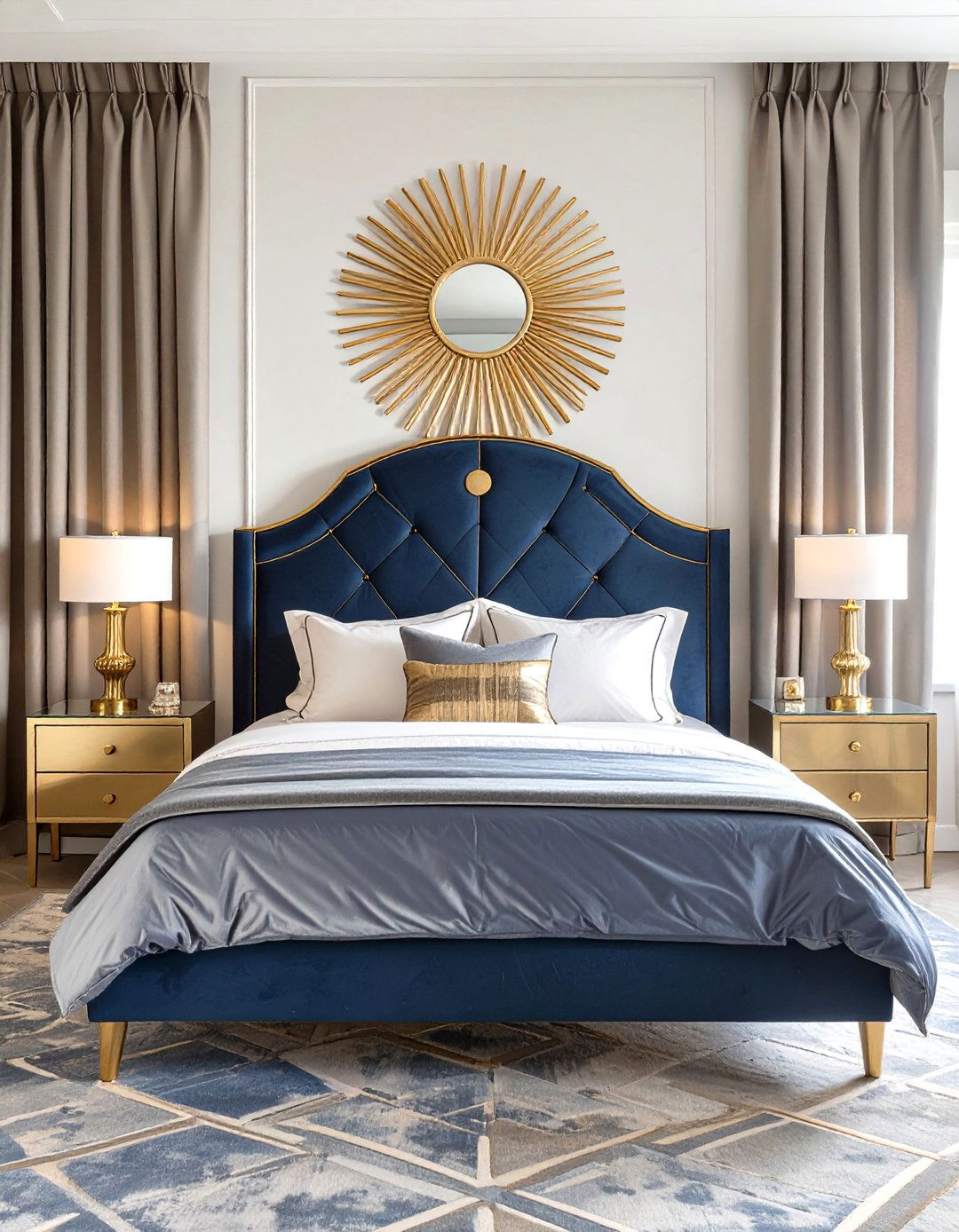 Art Deco Inspired Bedroom - 30 interior design drawing ideas