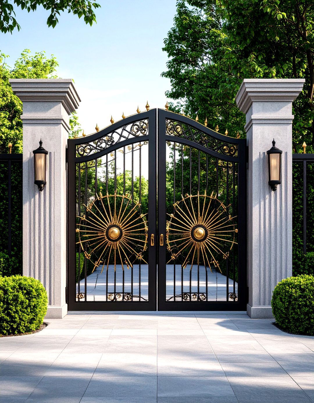 Art Deco Inspired Garden Gate - 30 garden gate ideas