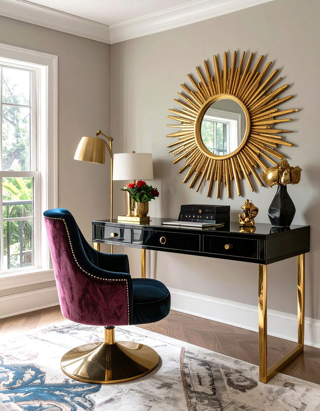 Art Deco Inspired Home Office - 30 home design furniture ideas