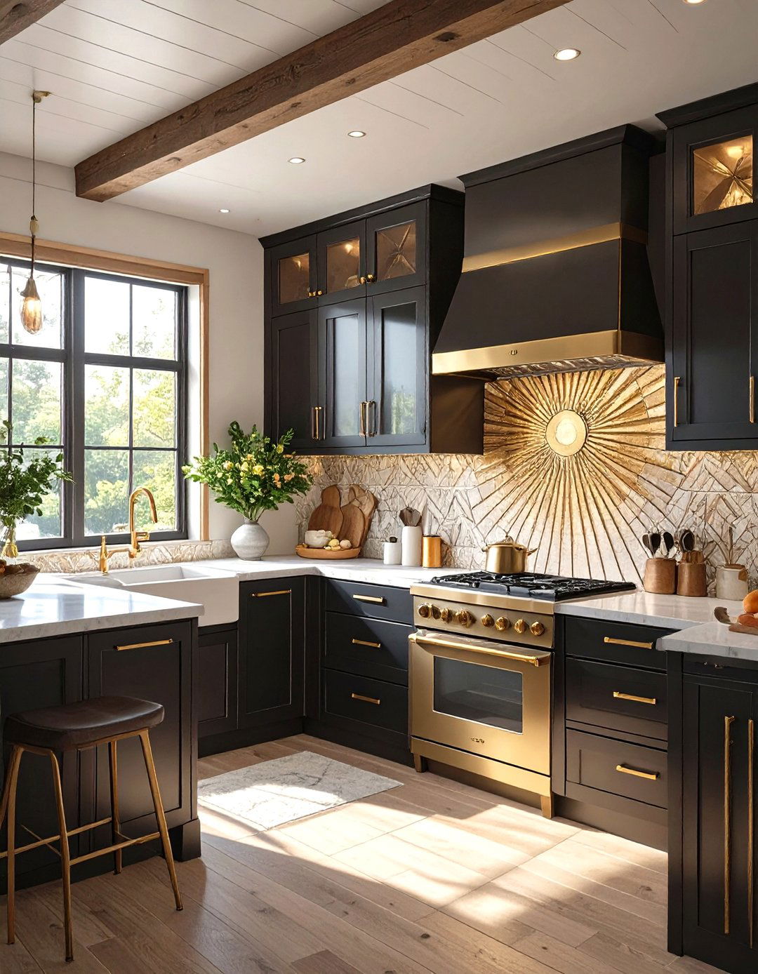 Art Deco Inspired Kitchen - 30 mobile home kitchen ideas