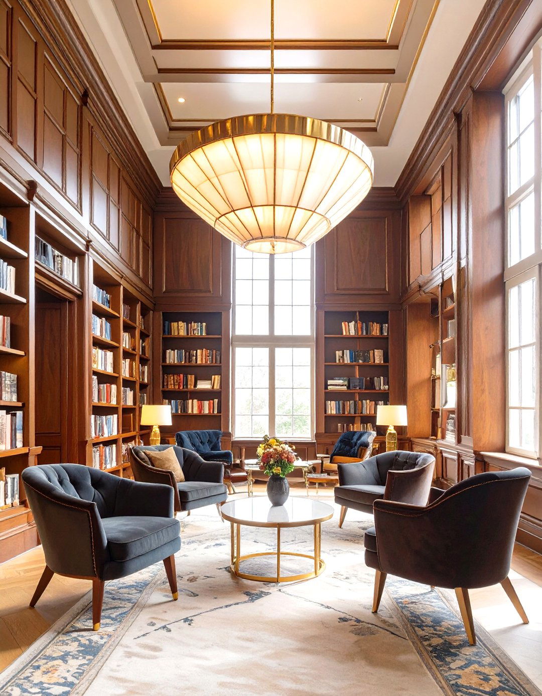Art Deco Inspired Library Reading Rooms - 30 interior design colleges ideas