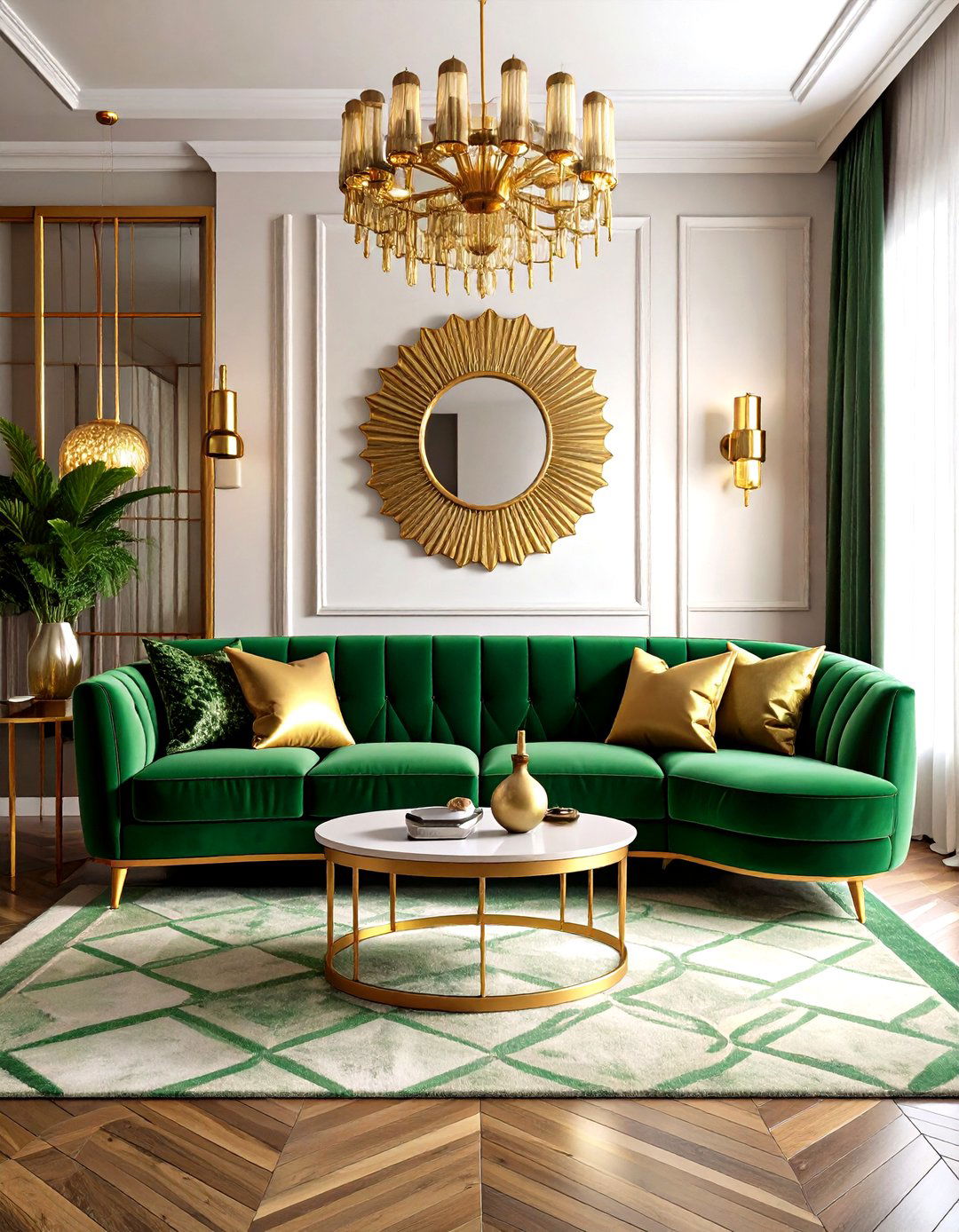 Art Deco Inspired Living Room - 30 elegant living room ideas