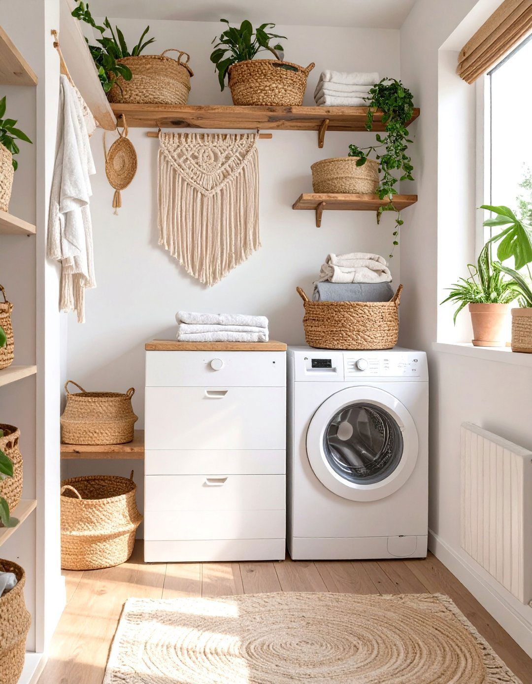 Art Deco Laundry Closet - 30 modern stacked laundry room ideas
