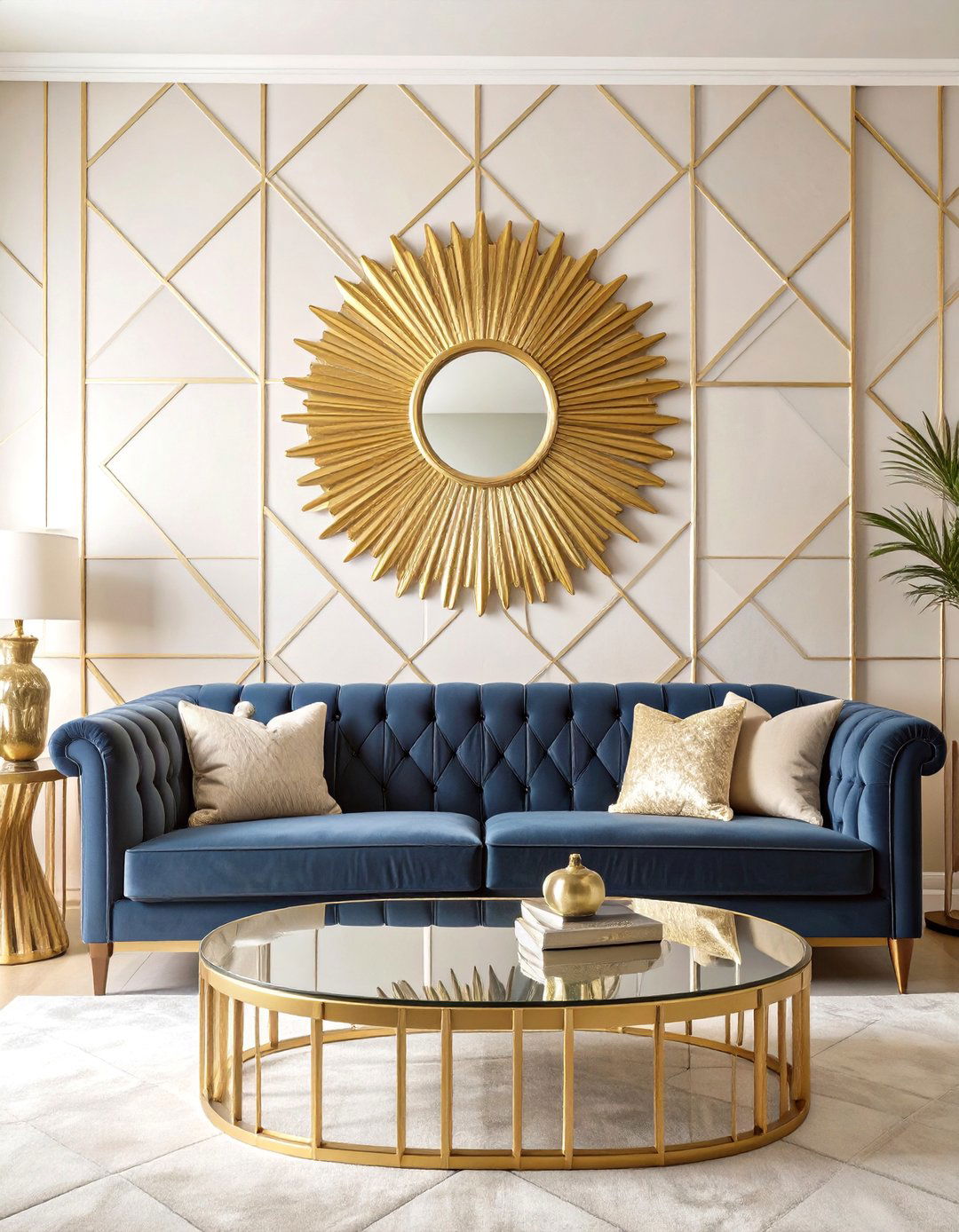 Art Deco Living Room Glamour - 30 big living room ideas