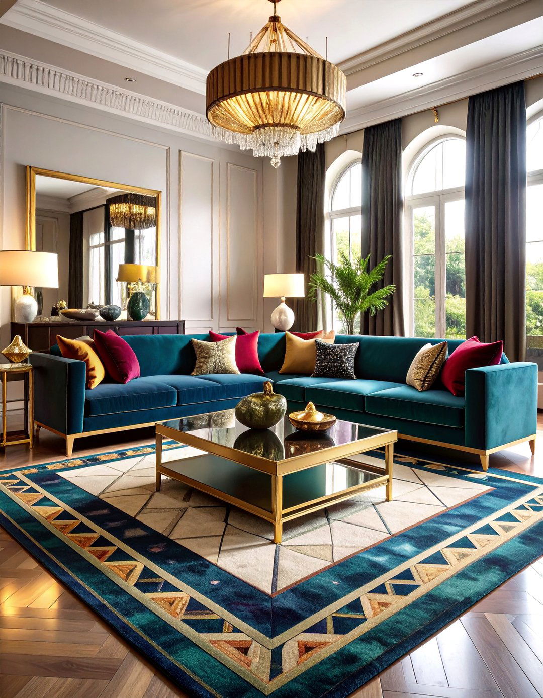 Art Deco Living Room Glamour - 30 aesthetic living room ideas