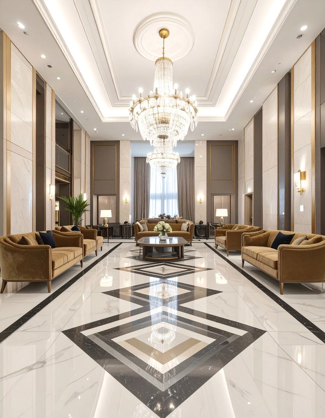 Art Deco Revival Hotel Lobby - 30 commercial interior design ideas