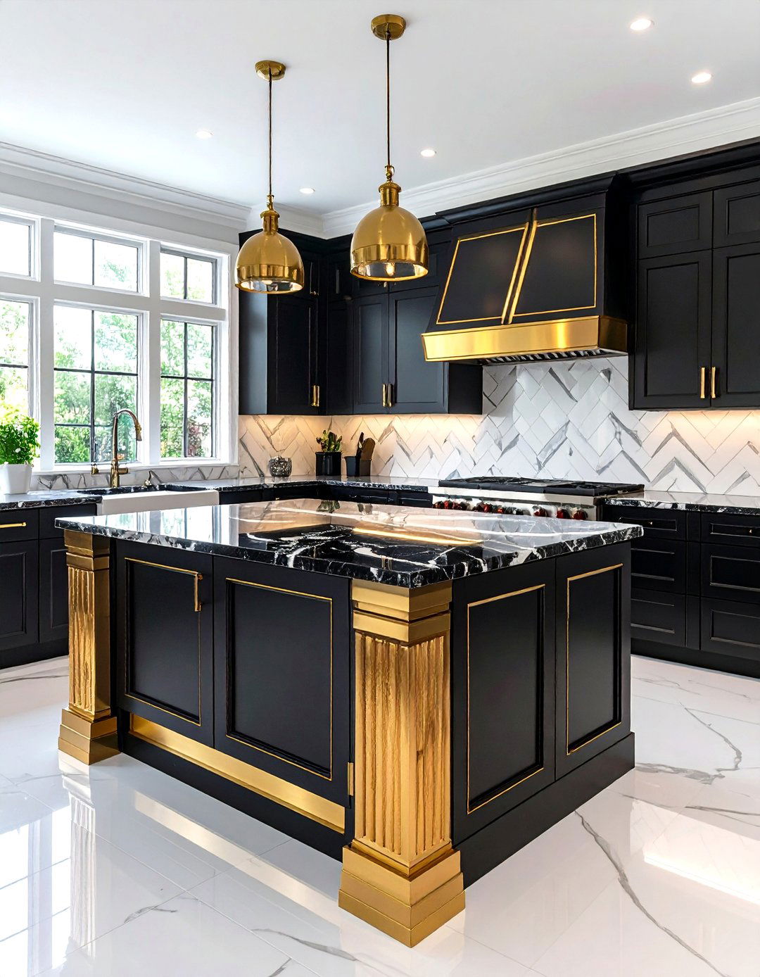 Art Deco Revival Kitchen Island - 30 island kitchen ideas