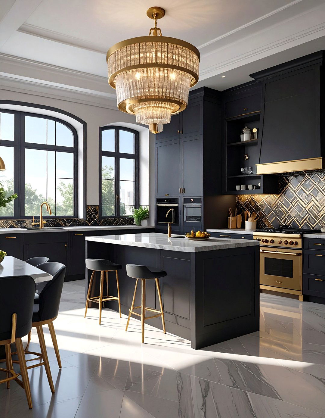 Art Deco Revival Kitchen - 30 luxury modern kitchen designs