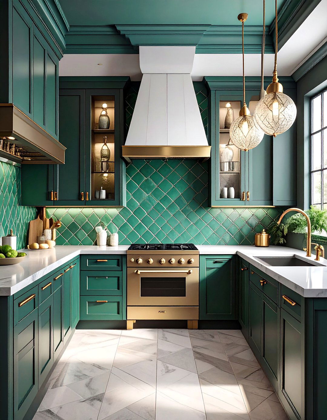 Art Deco Scalloped Tile - 30 backsplash tile ideas
