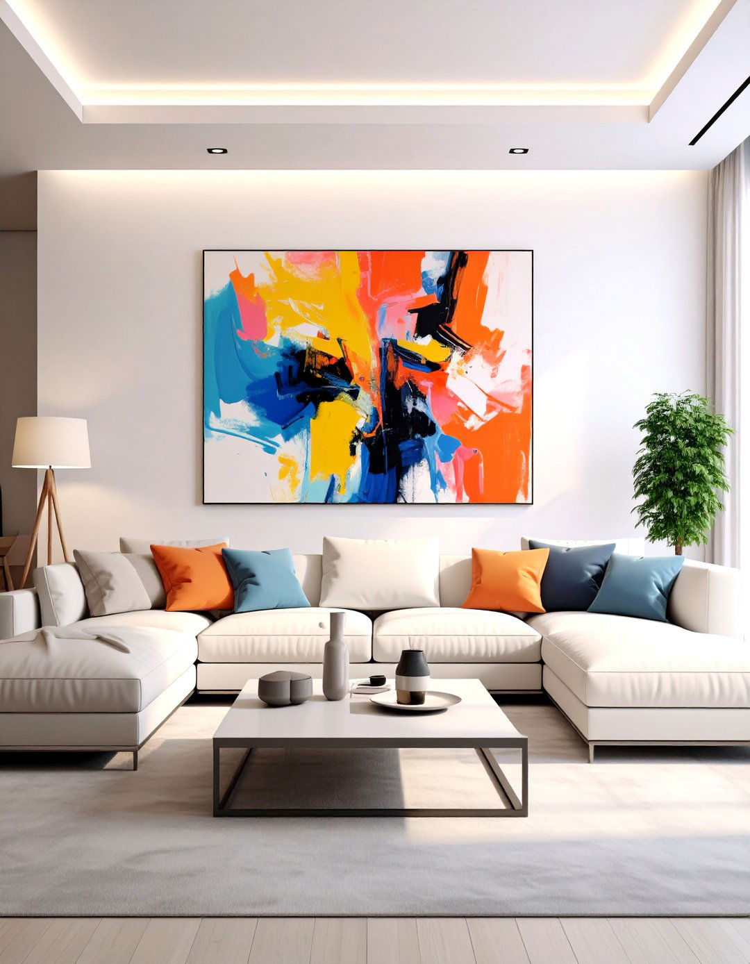 Art Focused Gallery Living Room - 30 home decor ideas for living room