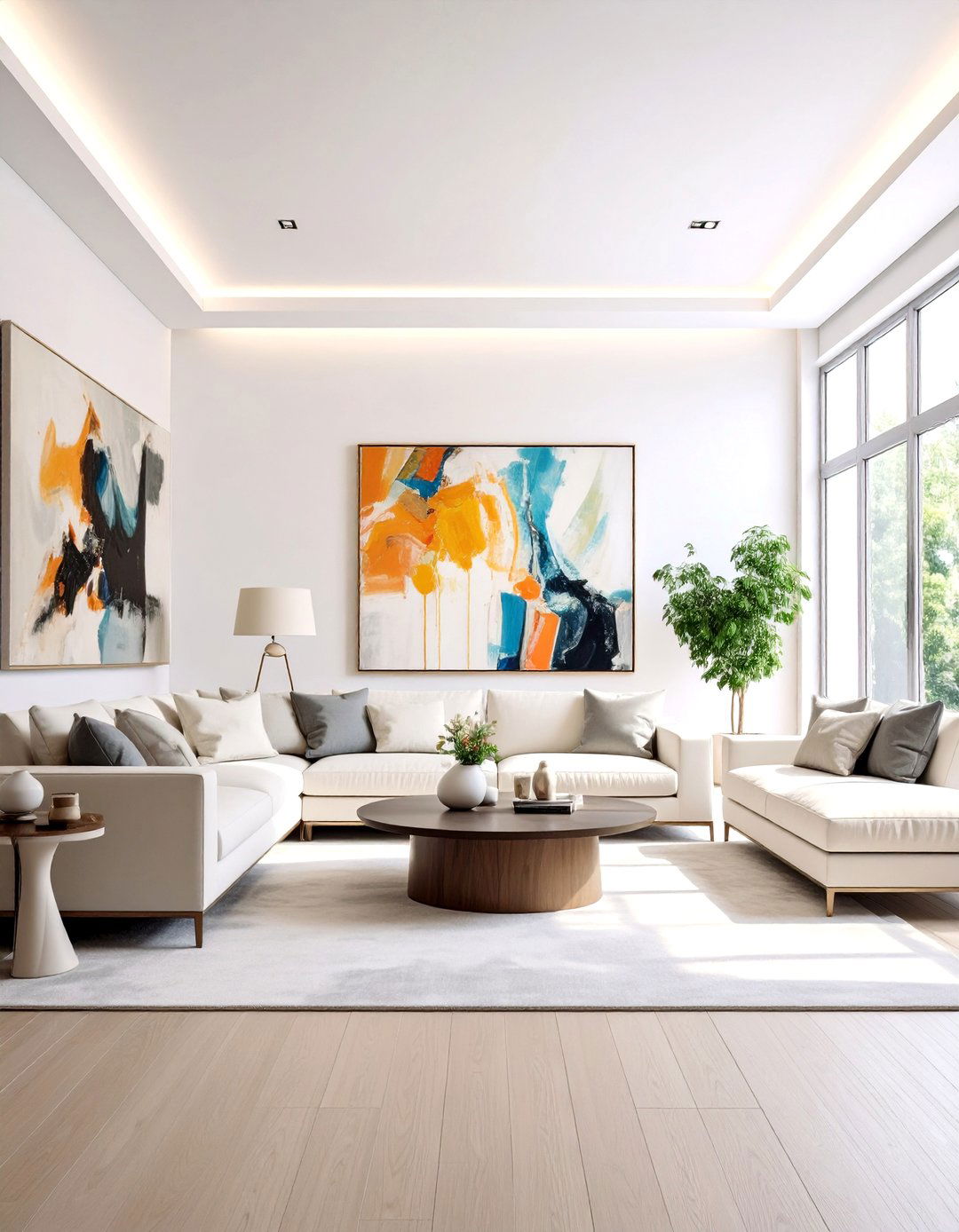 Art Gallery Inspired Living Room - 30 decorate living room ideas